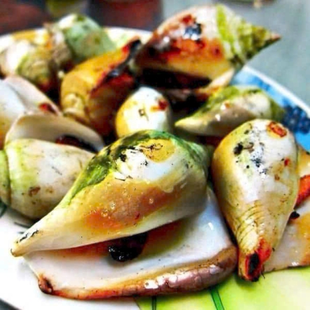Ốc nhảy trắng  nướng mọi / xào bơ tỏi