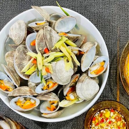 Ngao sần hấp sả