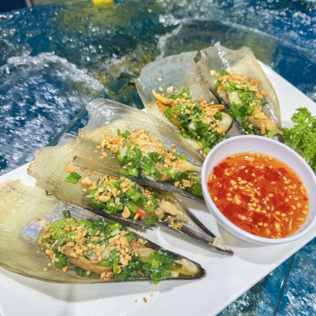 Sò mai nướng mỡ hành