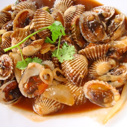 Sò huyết cồ xào bơ tỏi / nướng mỡ hành / rang me