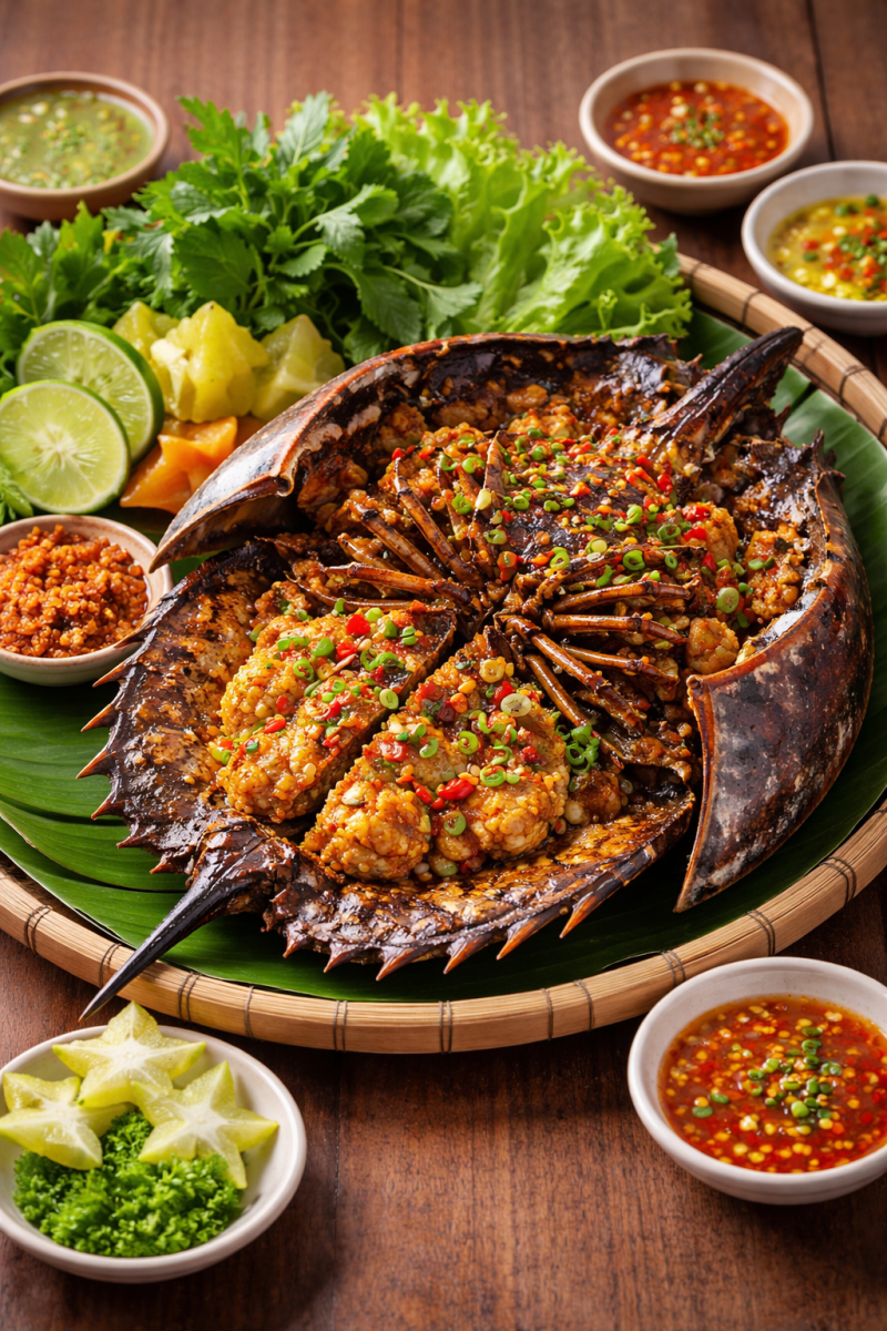 Sam Biển Nướng Muối Ớt